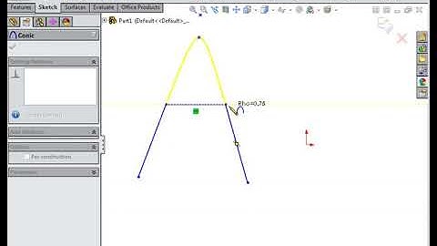 11 SOLIDWORKS Tutorials:  Conic Curve