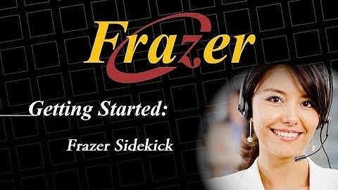 Frazer Tutorial - Frazer Sidekick