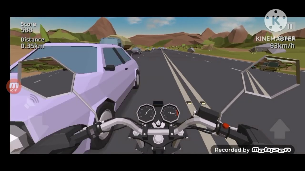 Jugando Café racer pero si me choco se termina el video. xD