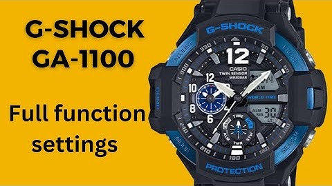 Casio G-Shock GA-1100 Full Function Settings Tutorial || G-Shock Module 5441