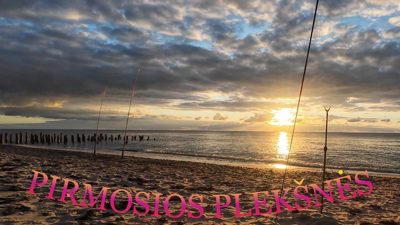 Pirmosios plekšnės ir lūžtanti meškerė - žvejyba jūroje