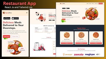 🔥Complete Responsive Restaurant Website using React and Tailwind CSS || Build and Deploy