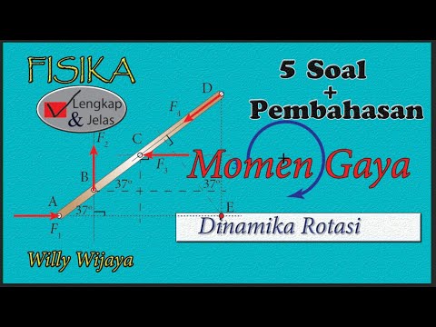 5 Soal Momen Gaya Dinamika Rotasi Fisika Kelas 11 Youtube