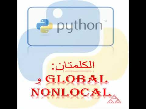 الكلمتان المفتاحيتان: global و nonlocal