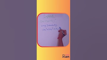 Expand (3a+4b+5c)s power 2 || Shashank Sir || The Maths Man || #shorts