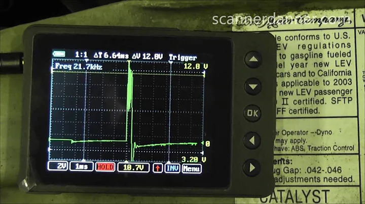 Finding a misfire using AESwave’s uScope - weak ignition coil