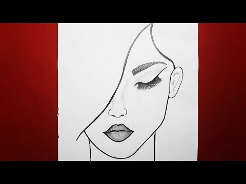 Güzel Kız Yüzü Nasıl Çizilir , How to Draw a Girl / M.A Çizim Karakalem Adım Adım Kolay Çizimler