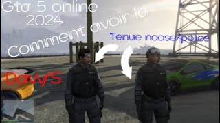 Gta 5 online Comment avoir la Tenue noose/police 2024