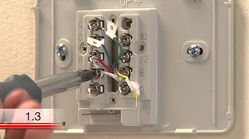 Honeywell RTH6580WF Wi Fi Tstat C Wire Installation Video