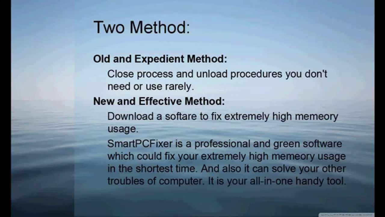 How to Fix High Memory Usage Windows 7 YouTube
