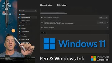Pen and Windows Ink in Windows 11 - ALL SETTINGS explained - What