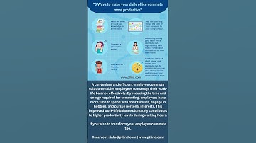 "6 Ways to make your daily office commute more productive" #transport #transportation  #itcompany