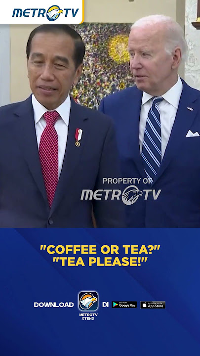 Momen Joe Biden Tawari Teh atau Kopi ke Jokowi, Ini Jawaban Jokowi #shorts