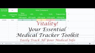 Keep Track of Medical Info with the Vitality! Your Essential Medical Tracker Toolkit