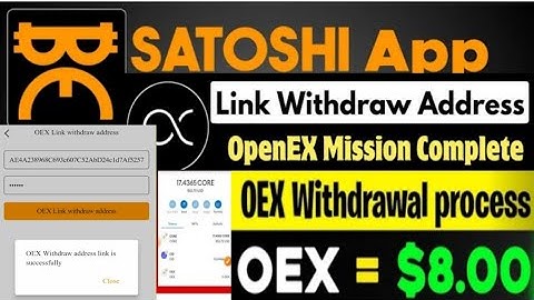 Satoshi Mining App Link wallet Address|OEX airdrop bind wallet Address|Satoshi Mining app Issue