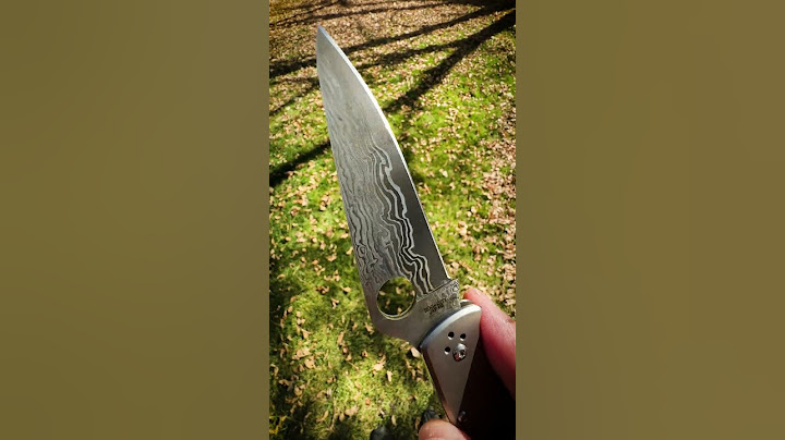 Endura® 4 Titanium Damascus  #Spyderco #SpydercoKnives