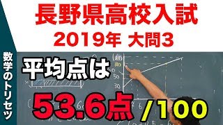 高校入試 高校受験 2019年 数学解説 長野県 大問3 平成31年度