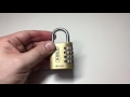 (164) ABUS 165/40 Combination Padlock Decoded