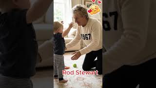 Rod Stewart’s Son Reaches For Dad Wanting A Carry ❤️