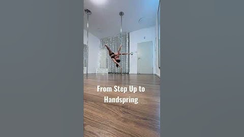 Poledance transition from Step Up to Handspring Tutorial / Juliette Poledance Studio