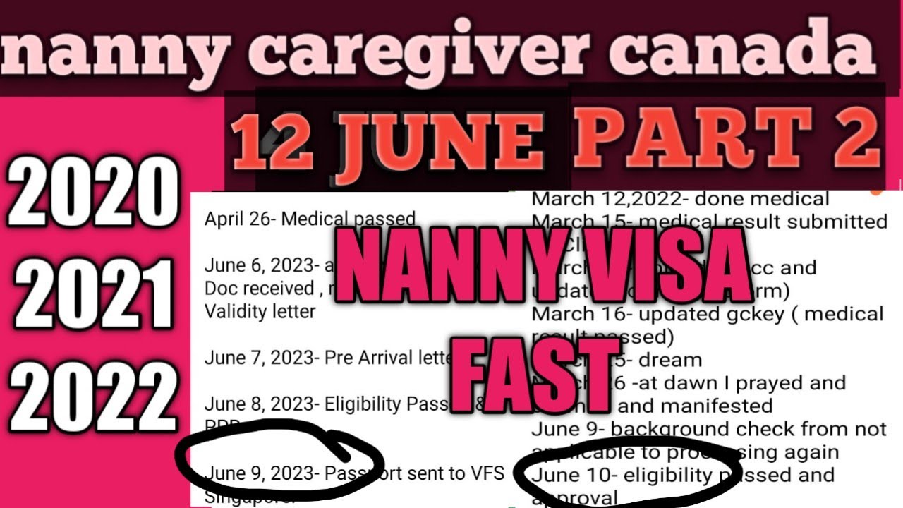 12 June nanny timeline canada 🇨🇦// NANNY VISA // caregiver canada
