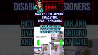 🟣 SSS ACOP STEP BY STEP GUIDE PARA SA TOTAL DISABILITY PENSIONER! Resimi