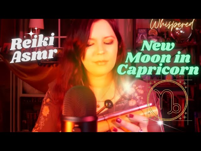 ✨♑🌙Reiki ASMR-New Moon In Capricorn~The best time to set intentions! Natural rain sounds