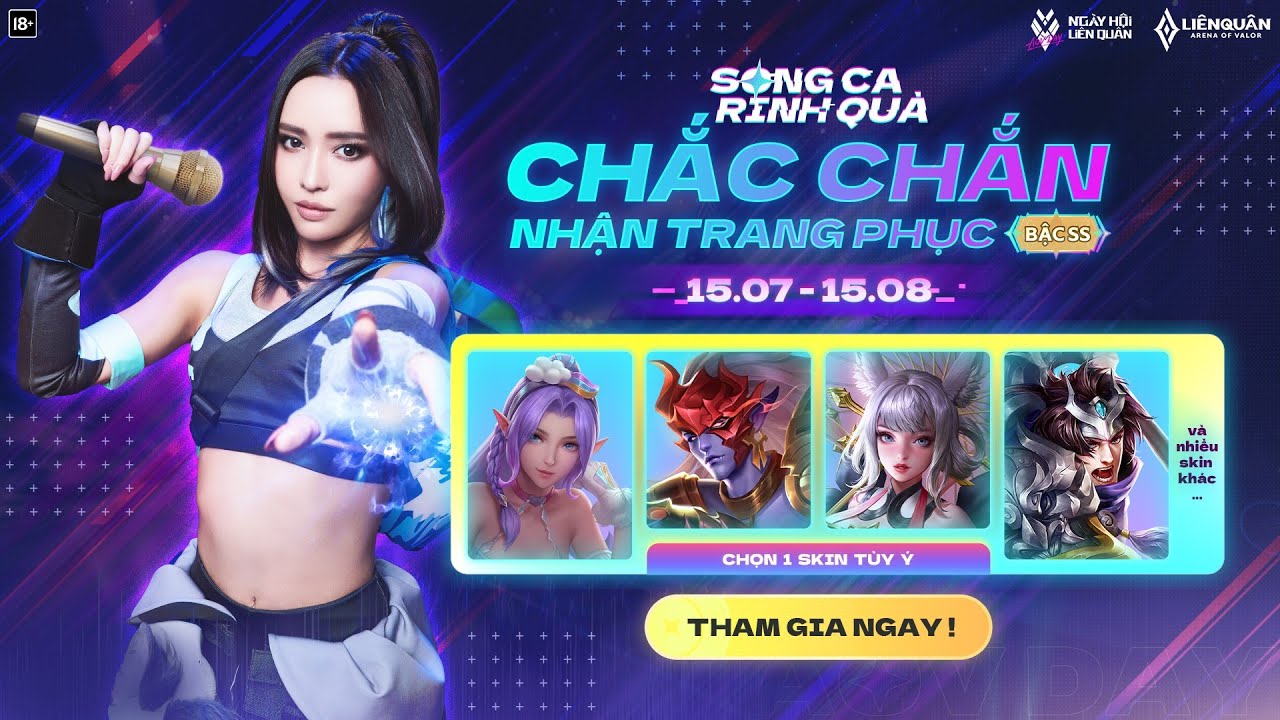 Hướng dẫn chơi sự kiện Song Ca Rinh Quà | Ngày Hội Liên Quân – Hè Chill Quà Chất