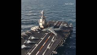 Super Dare Toughness Of C17 Military Aircraft Taking Off From Aircraft Carrier