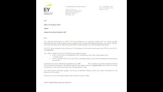 EY GDS appraisal rating and variable pay | #big4