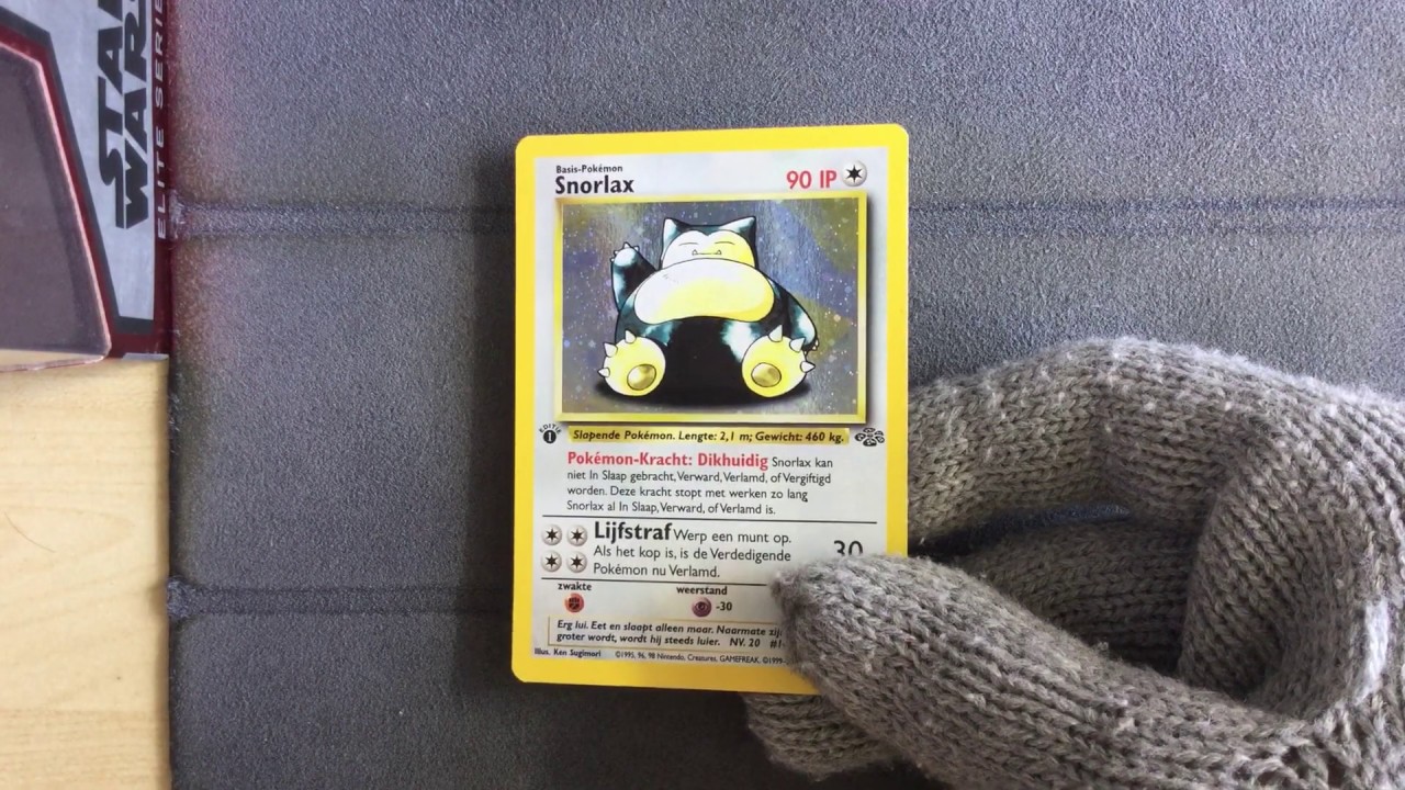 first edition snorlax card Pokemon Jungle Snorlax #27/64 Non-Holo Rare Trading Card (Signed by Ted  Lewis)