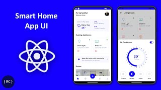 Smart Home App UI in React Native