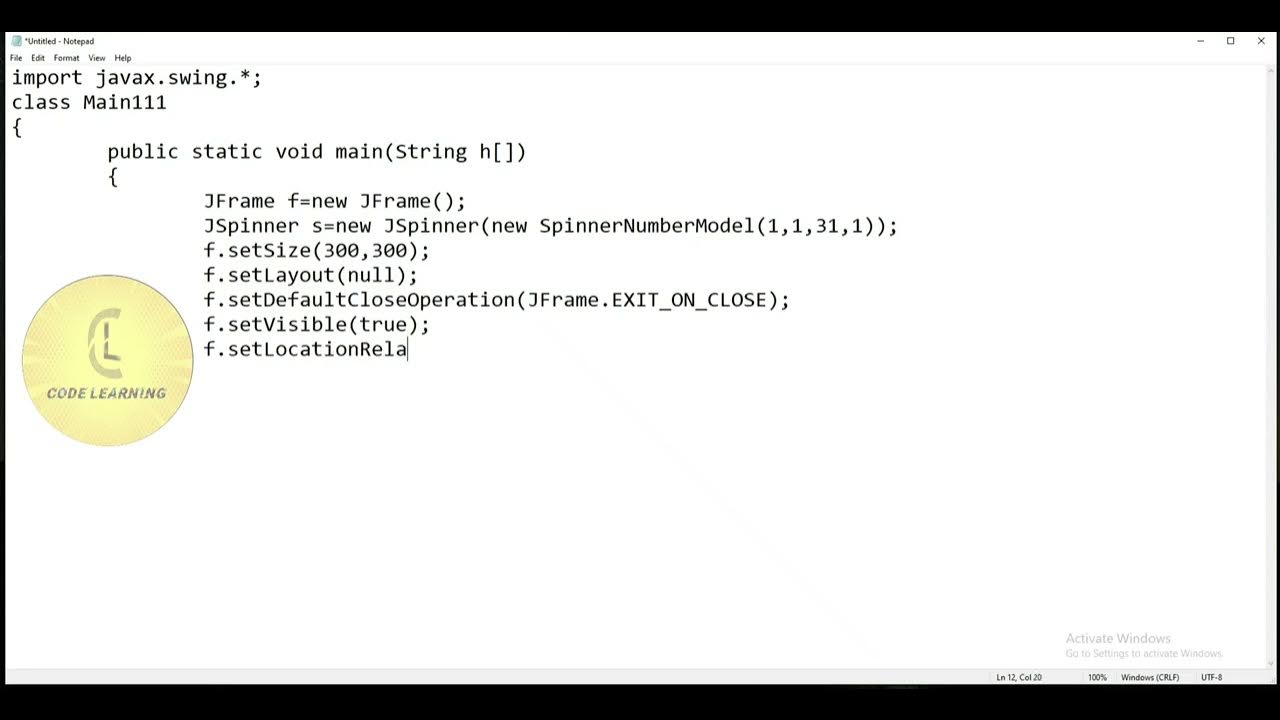 Java | Swing package 'JSpinner - SpinnerNumberModel' | CodeLearning ...