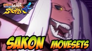 Naruto Ultimate Ninja Storm 1-4 - Sakon Moveset Sound Four