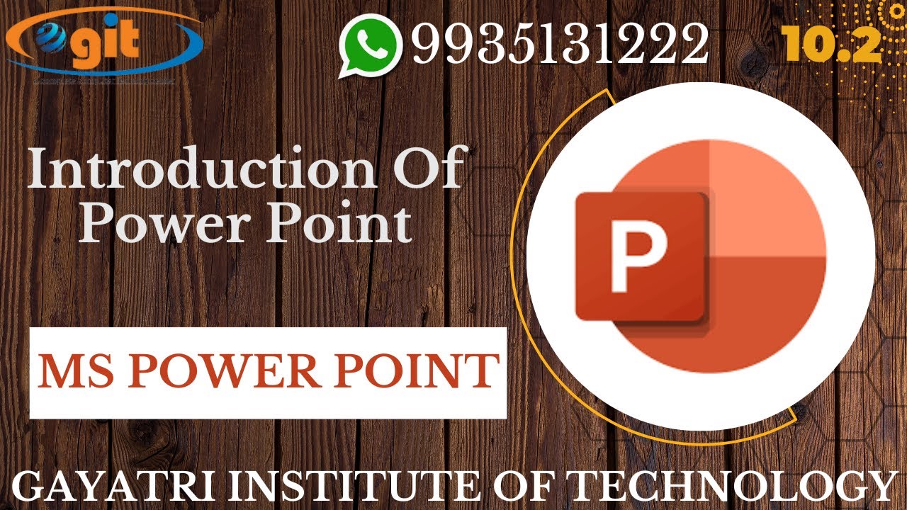 Introduction Of Power Point GIT Education YouTube Introduction of power point git education youtube