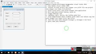 Program Kalkulator Sederhana di Visual Studio 2012