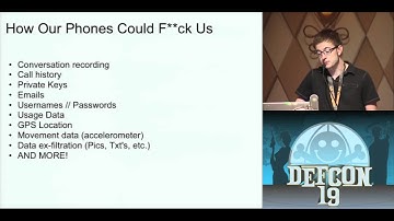 DEF CON 19 Hacking Conference Presentation By   Eric Fulton   Cellular Privacy A Forensic Analysis of Android Network Traffic   Video clip0