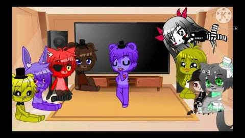 FNAF 1 + Puppet and Golden Freddy reacts to UCN voice lines [Final]