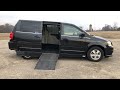 2012 Dodge Grand Caravan Crew Manual Side Entry AMS Trade in Wheelchair Mobility Accessible 24870