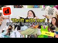 MASSIVE Thrift With Me + my BEST try on thrift haul EVER! (so many FINDS!)