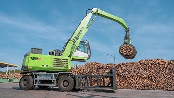 The wood sorting plant Holtec in Karo