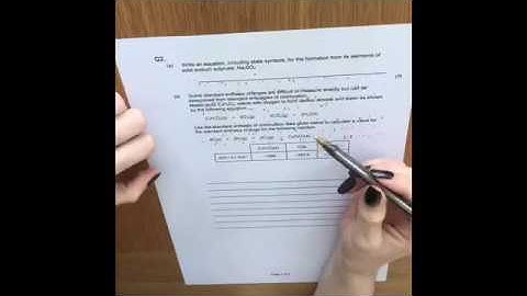A Level Chemistry Exam Practice: Calculating an enthalpy change using Hess’ Law model answer 2