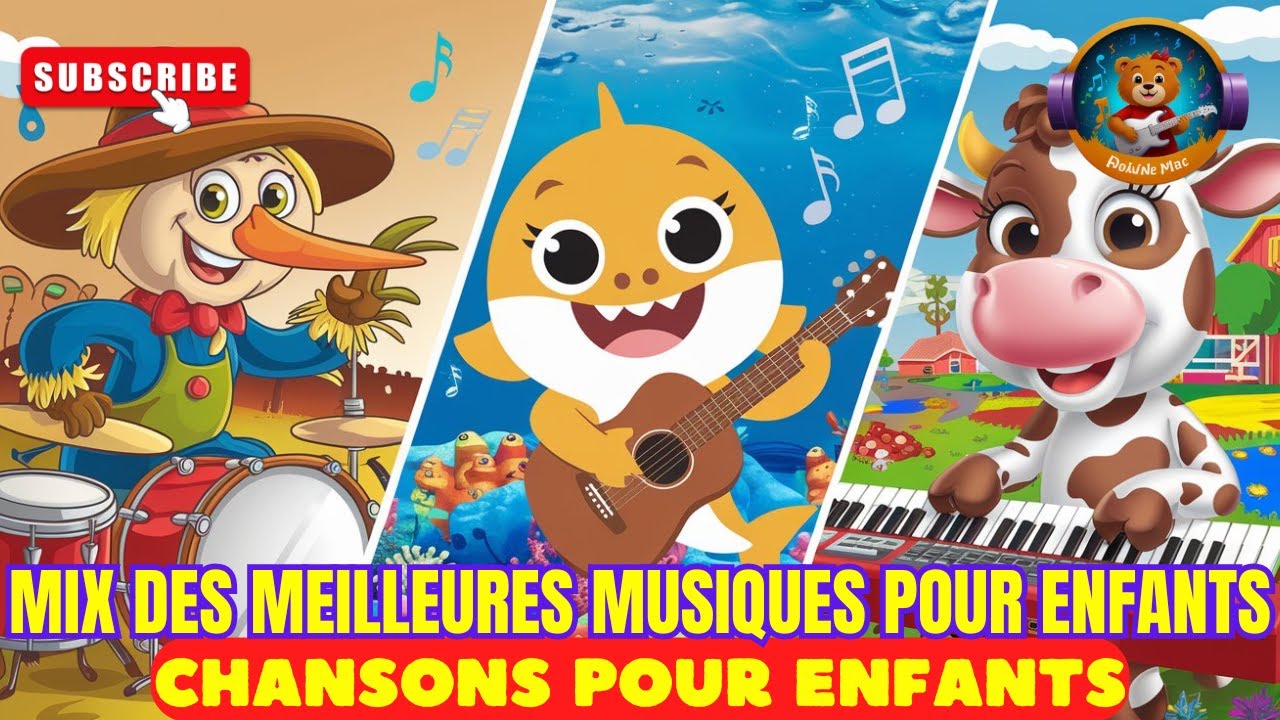 Rock’n Roll des animaux de la ferme 🐮🎸 – Chanson pour enfants 👶 Vidéos ...