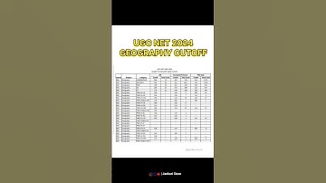 UGC NET JUNE 2024 GEOGRAPHY CUTOFF | UGC NET 2024 RESULT