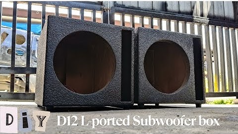 D12 L-ported Subwoofer box | request design 