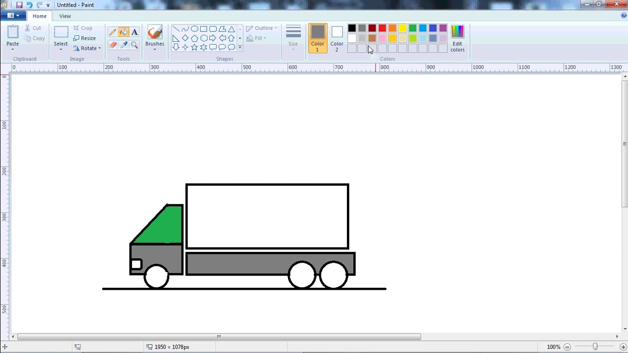  Belajar  menggambar  dengan  Ms Paint  YouTube