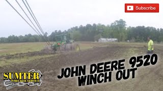 John Deere 9520 Winch out