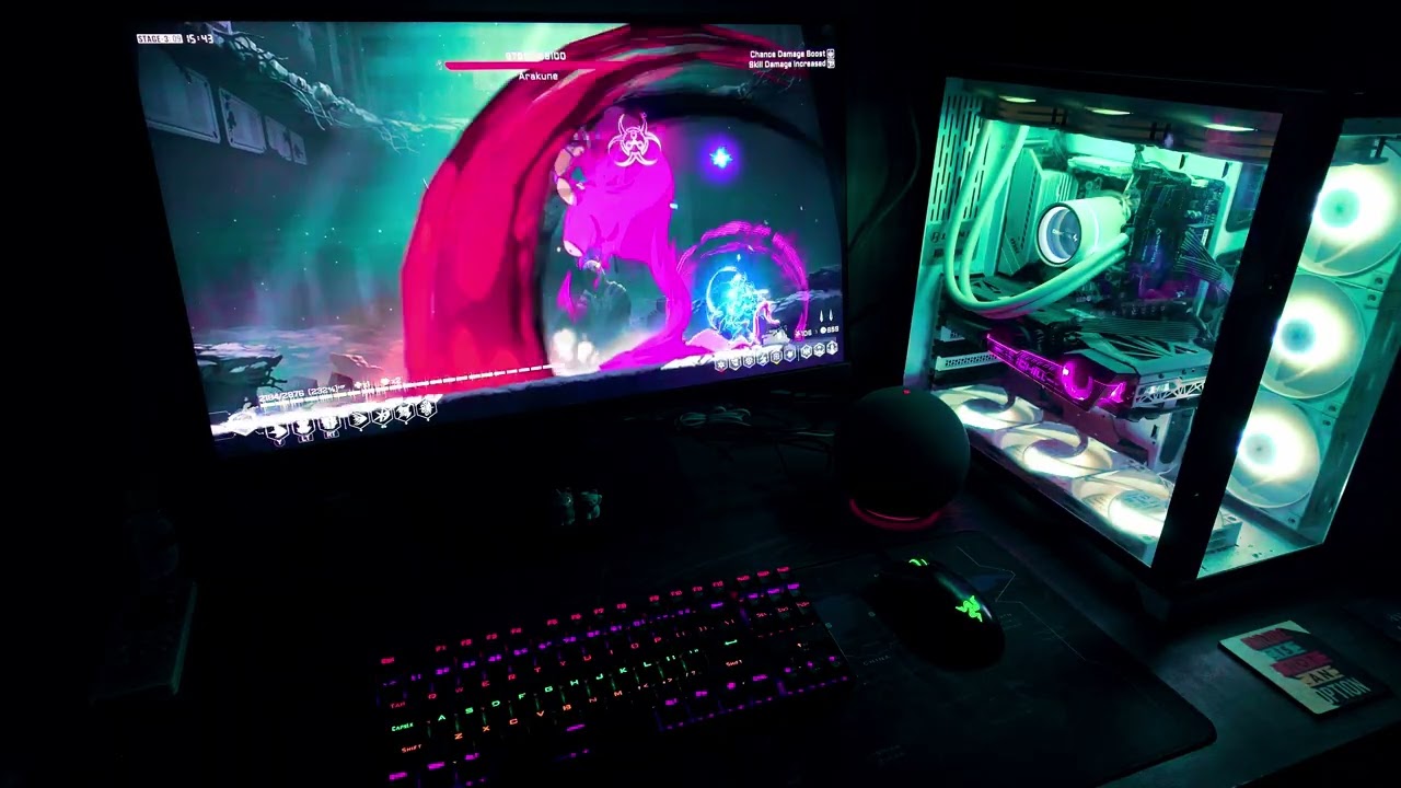 Jin vs Sweeper, Serpent, Arkune & Oread | Entropy Effect | Synthwave Boss Run