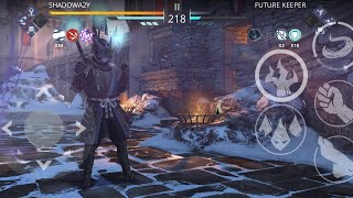 Shadow Fight 3 Boss Fight Gameplay. Dead Forest Triad Lv4 VS Future Keeper Lv6