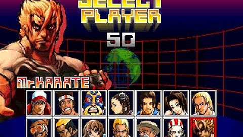 Fatal Fury Wild Ambition Mr Karate arcade playthrough